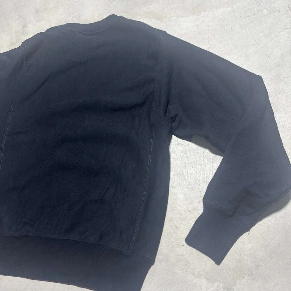 Champion Sweatshirt Men's SZ Small Black Coca-Cola Reverse Weave Fleece Pullover